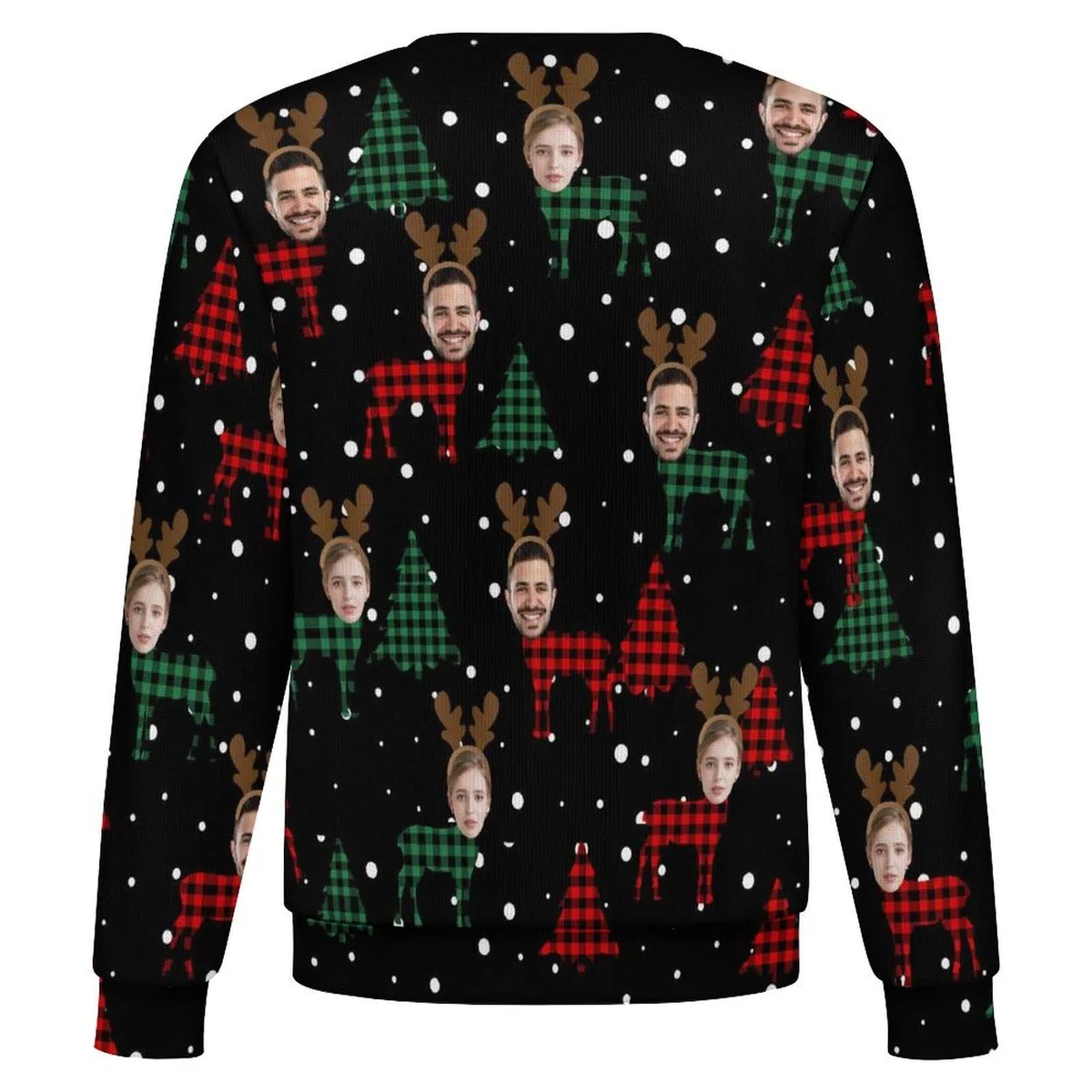 WERWAES Suéter Navideño Personalizado – Sudadera Graciosa con Foto para Hombre y Mujer, Regalo Unisex para Fiesta, Tallas S a 6XL
