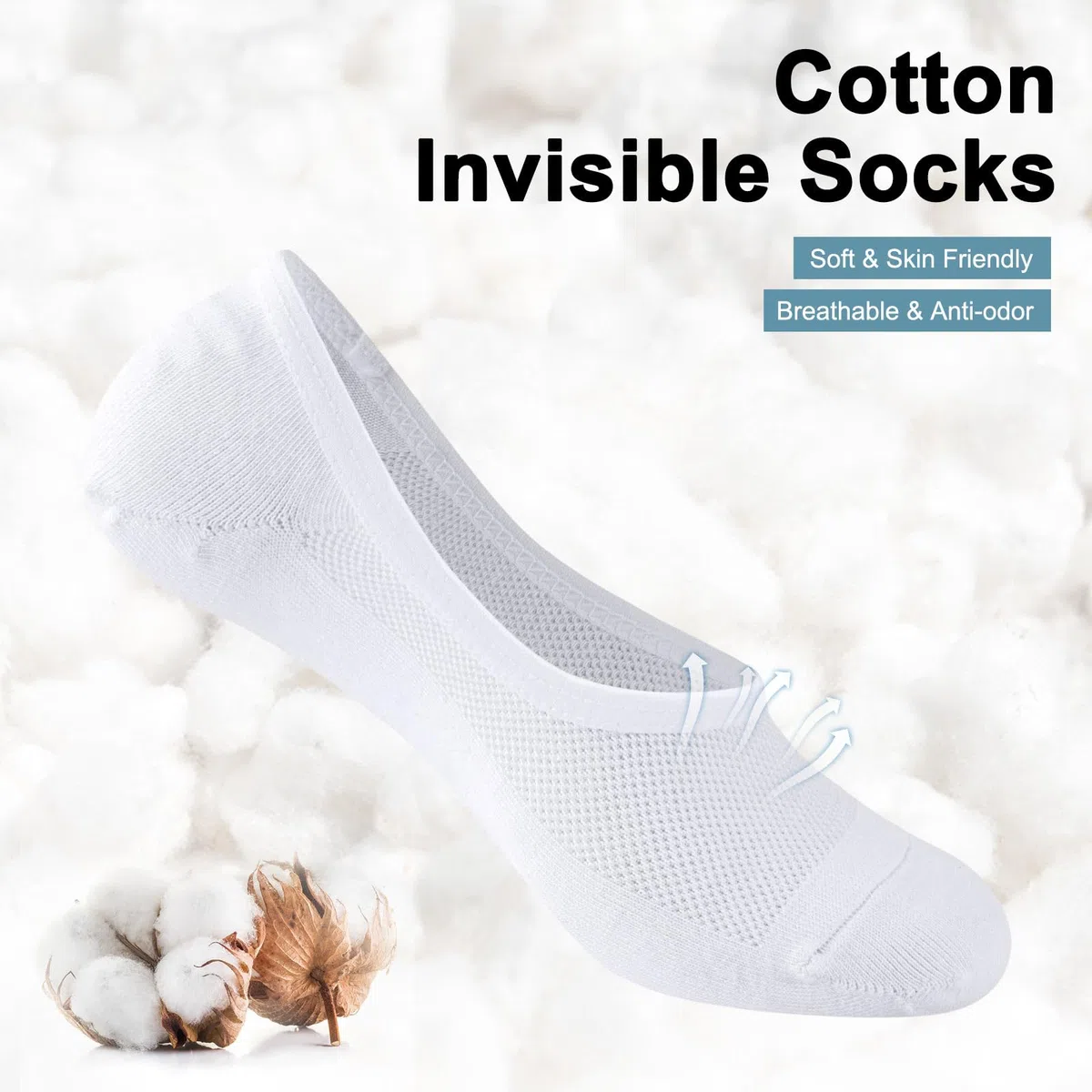 Calcetines invisibles para hombre, 6-8, 9-12, de corte bajo, antideslizantes, con forro oculto, 6 pares