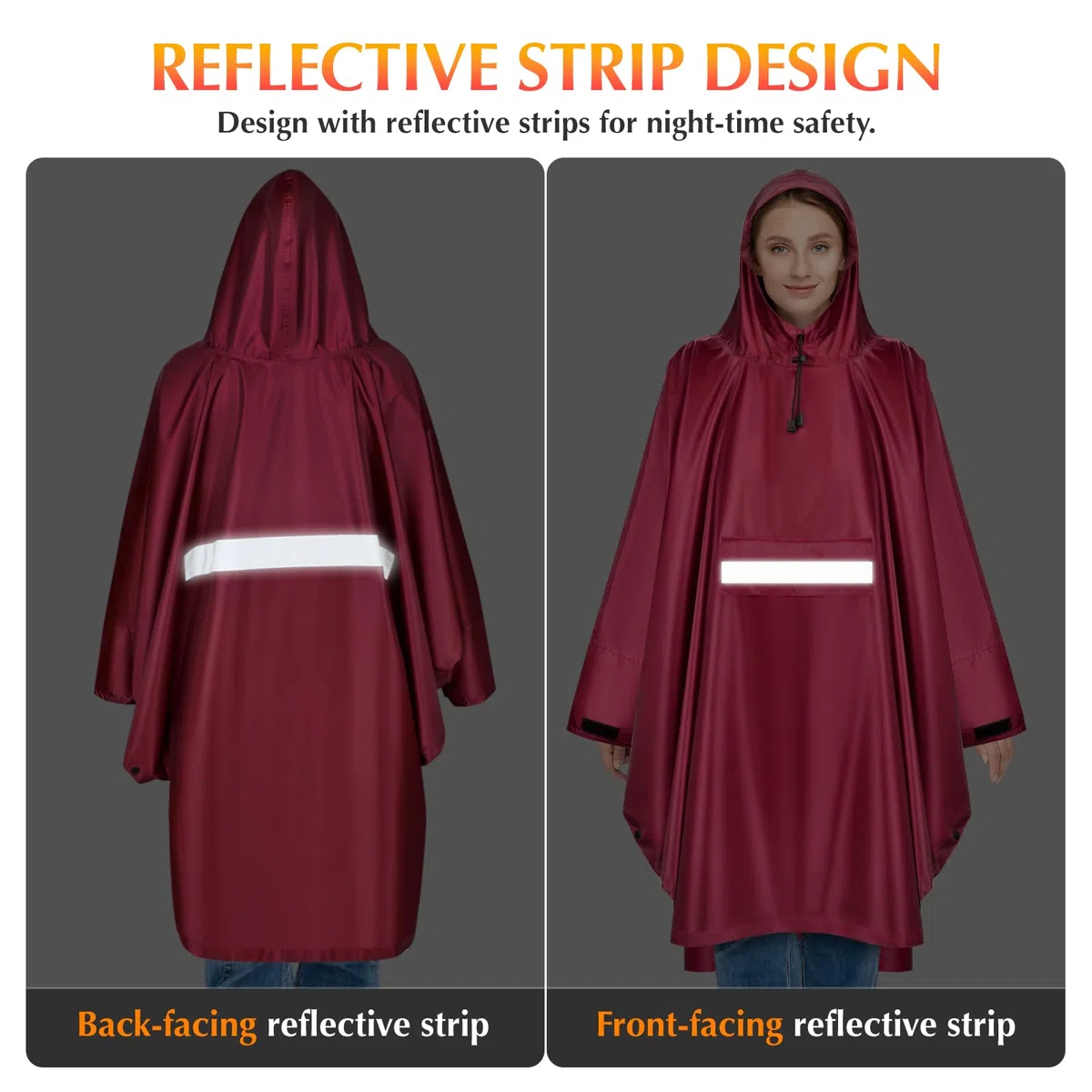 Chubasquero Impermeable para Lluvia, Mujer Unisex Ligeros Poncho de Lluvia Impermeable Multiuso Impermeable para el Aire Libre Campamento Excursionismo y Pesca