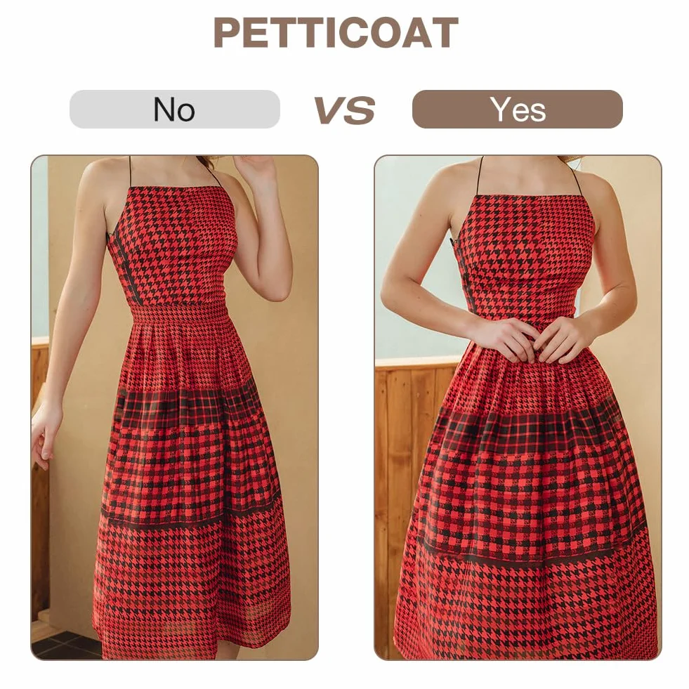 Enaguas Muje, Vintage Retro Enaguas 50 Plain Diferentes, Nupcial Underkirt para Banquete, Vestidos de Noviae 1950 Rockabilly para Halloween, Carnaval