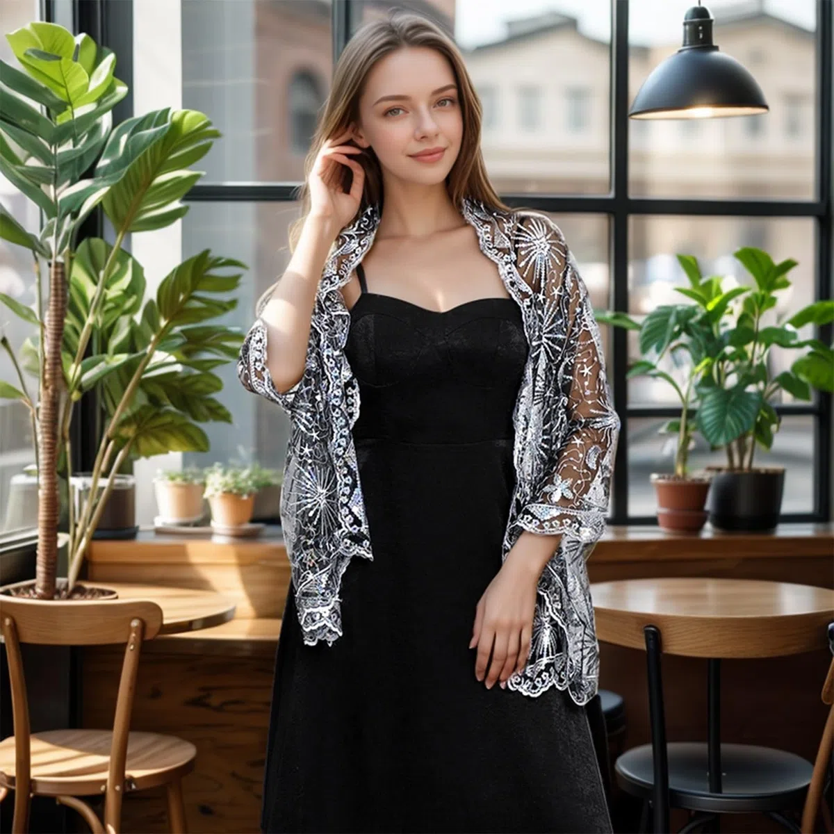 Bufanda de lentejuelas para mujer, estola para vestido de noche, estola festiva con purpurina, estola para mujer, festiva, para bodas, vestidos de noche, fiestas
