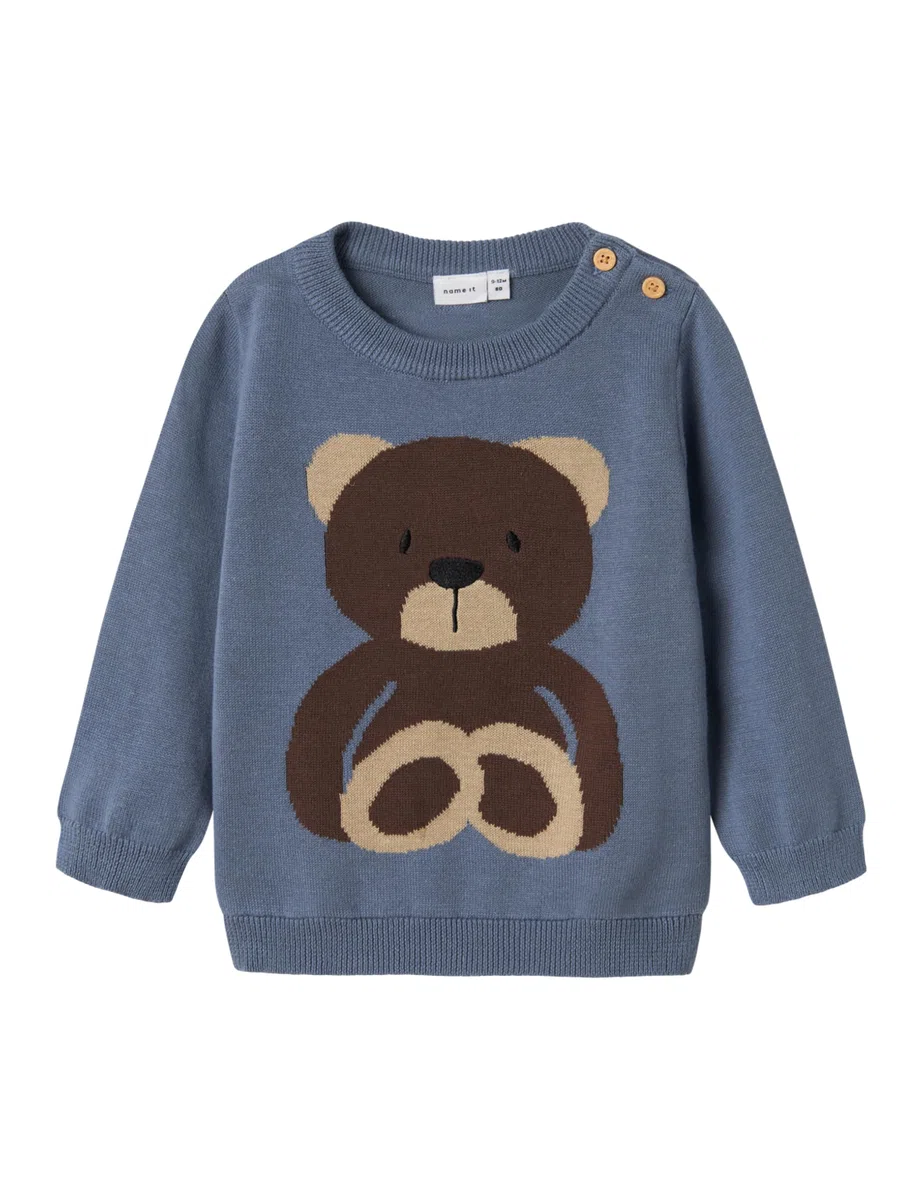 NAME IT Nbmrosol LS Knit Jersey de Punto para Bebés