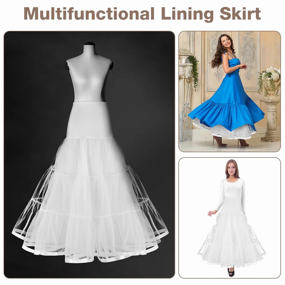 Enaguas Muje, Vintage Retro Enaguas 50 Plain Diferentes, Nupcial Underkirt para Banquete, Vestidos de Noviae 1950 Rockabilly para Halloween, Carnaval