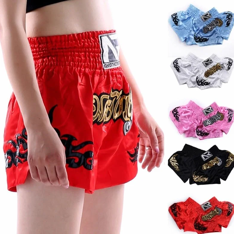 Honseadek Pantalones cortos de entrenamiento unisex para artes marciales mixtas, transpirables y cómodos para kickboxing y fitness