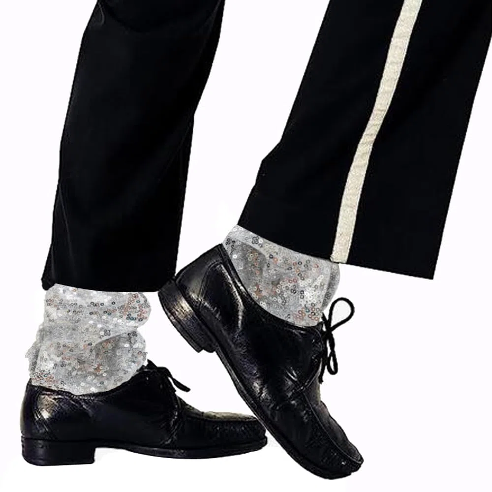 Michael Crystal - Calcetines tobilleros para Billie Jean Show Jackson MJ, colección de regalo