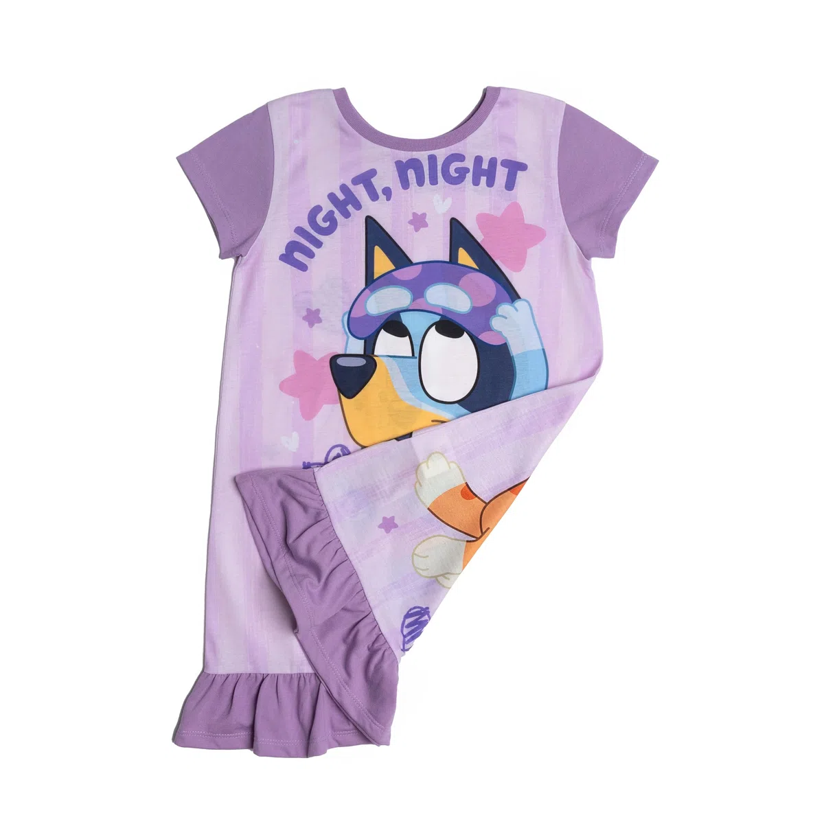 Bluey Camisón reversible y Bingo para niñas