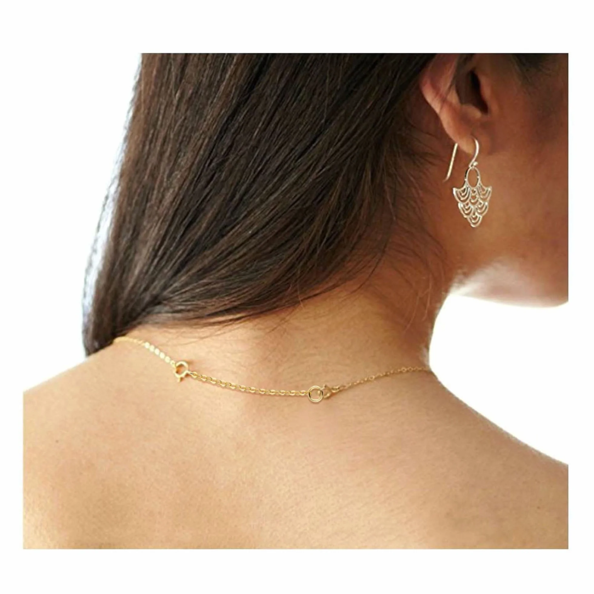 ALEXCRAFT Extensión de cadena de oro rosa, 3 unidades, chapado en oro rosa de 14 quilates, cadena de extensión para tobillo, pulsera, cadena de extensión de oro rosa para fabricación de joyas
