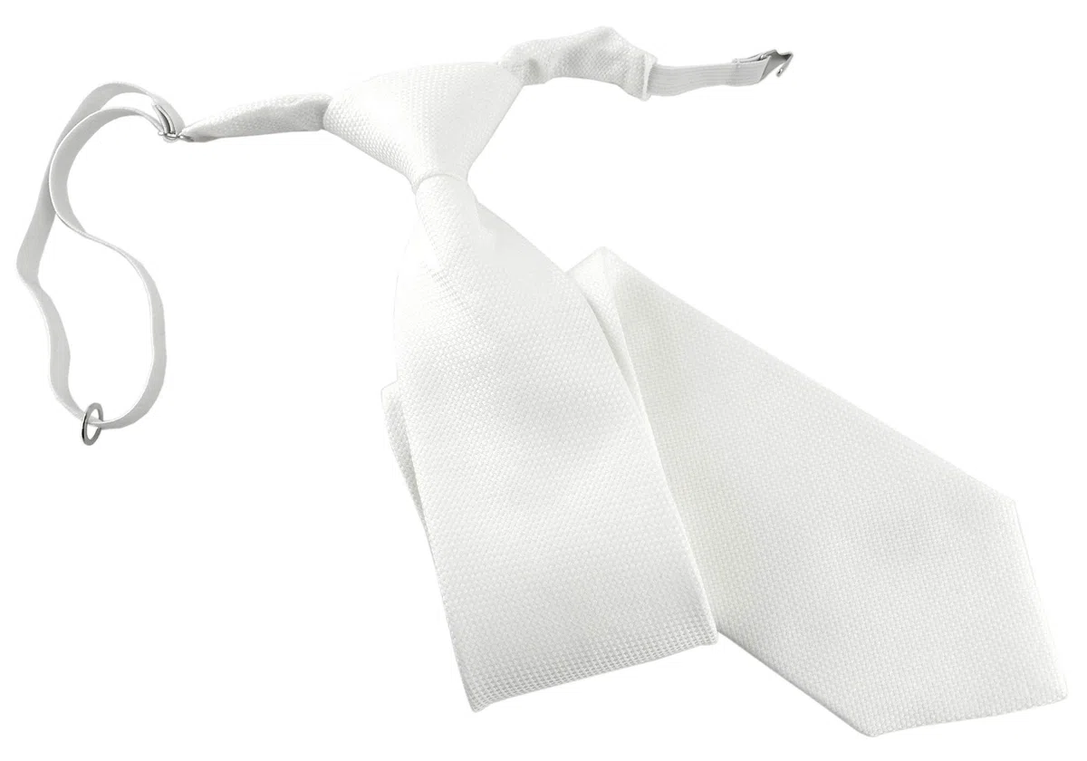 TigerTie Corbata infantil de piqué en un estampado – preatada con goma elástica