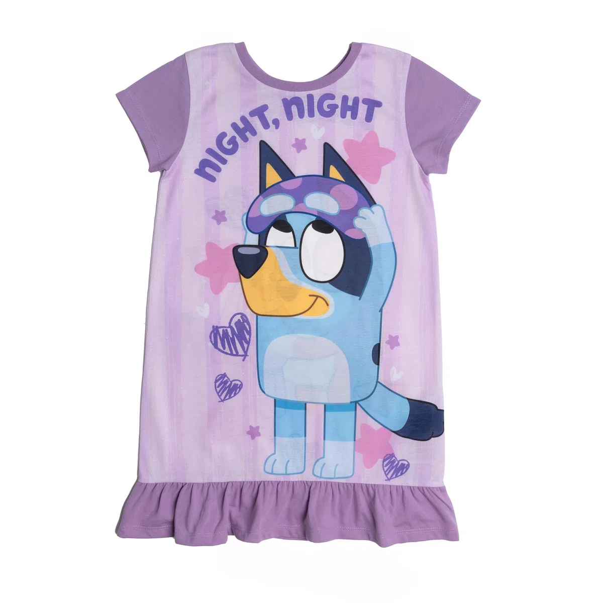 Bluey Camisón reversible y Bingo para niñas