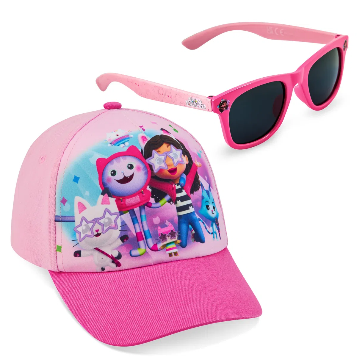 Gabby's Dollhouse Conjunto de Gafas de Sol y Gorra de Béisbol para Niñas
