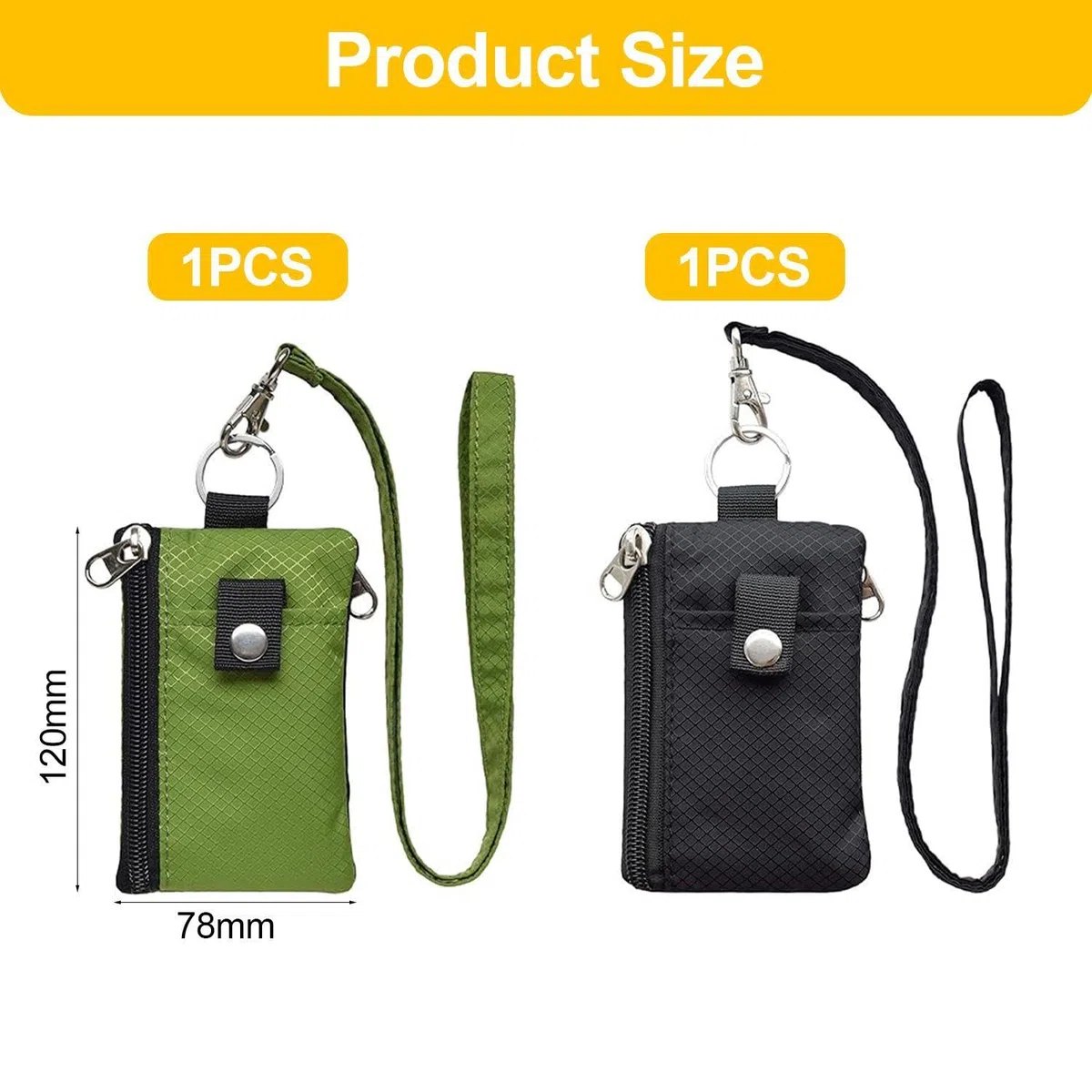 2 Piezas De Billetera De Viaje, con Protección Antirrobo RFID, Bolsa para El Pecho con Llavero Cole Y De Cuerda, Adecuada para Tarjetas De Identificación Y Pasaportes.