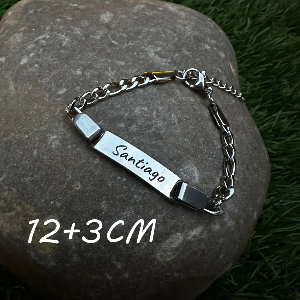 H'Helen Pulsera Personalizable de Acero o Dorado para mujer y hombre,niño y niña Regalo Día del Padre
