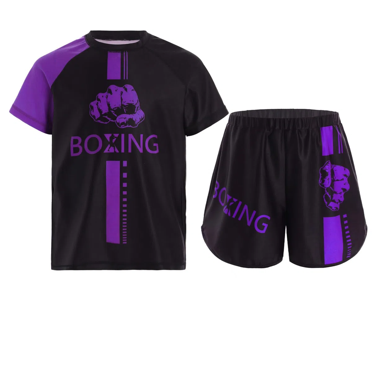Ropa de boxeo para niños, chándal, muay thai, boxeo, pantalones cortos + camiseta artes marciales, artes marciales, artes marciales, artes marciales, artes marciales