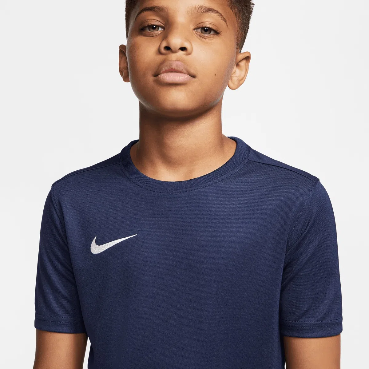 Nike Unisex Niños Camiseta de Manga Corta Nk Df Park 7, Midnight Navy y White, BV6741-410, XL