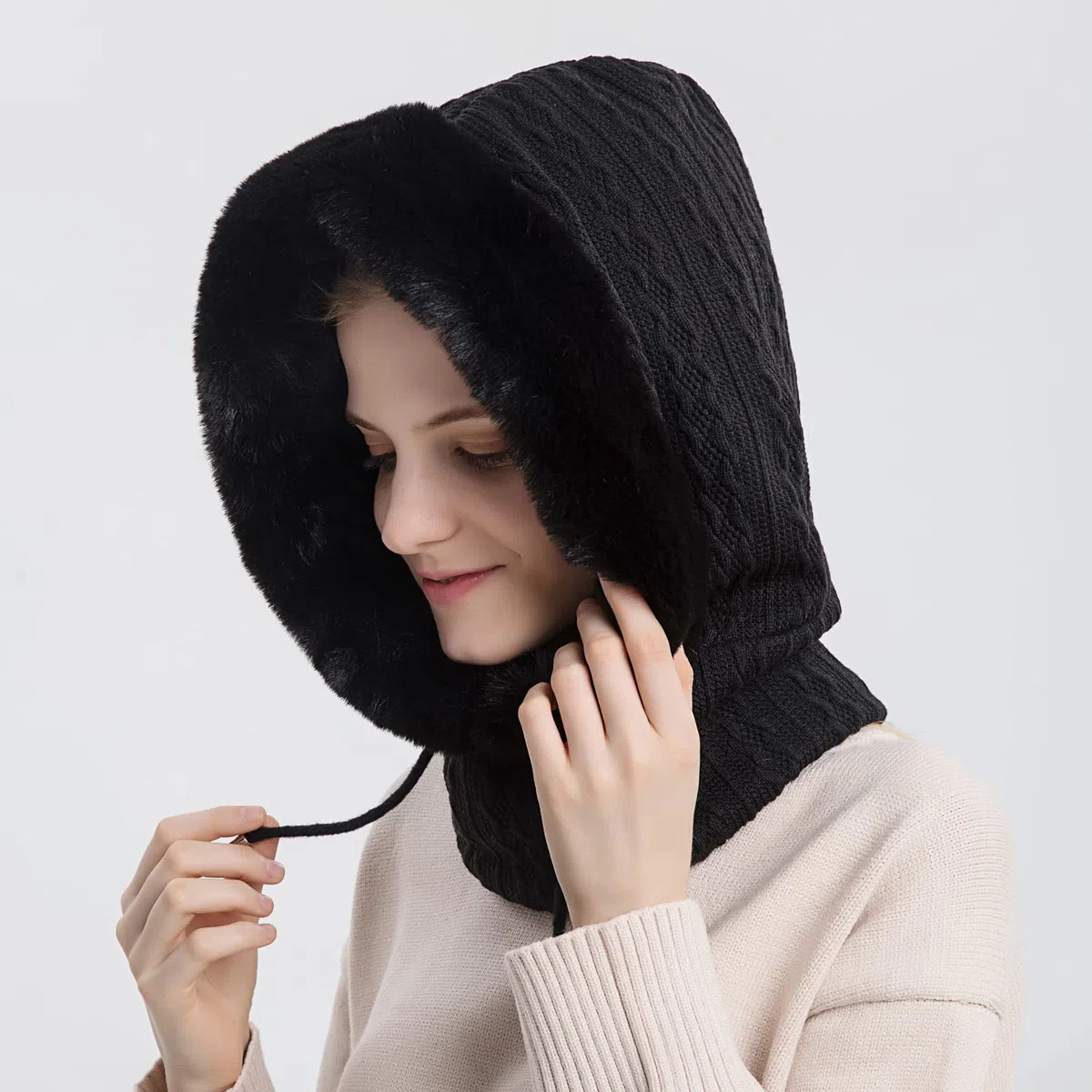 TAGVO Pasamontañas Termico para Mujer, Pasamontañas Invierno Capucha Polar Máscara de Esquí Balaclava Máscara Polar Multifuncional para Clima Frío Esquí al Aire Libre Montaña Camping Senderismo