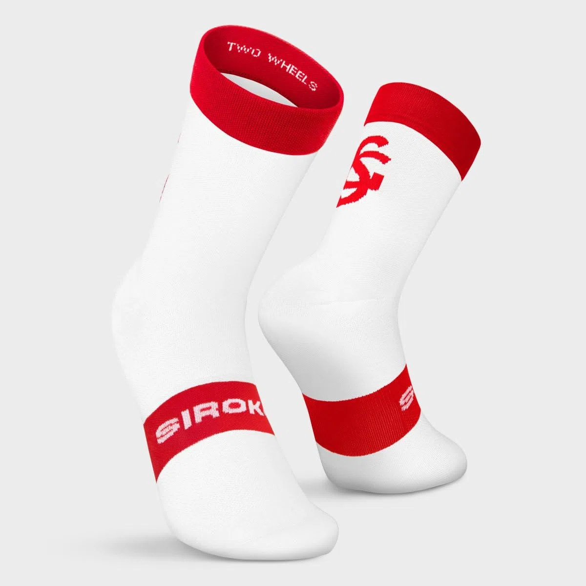 SIROKO Calcetines ciclismo Real Sporting de Gijón x SC S1 Rojo Blanco