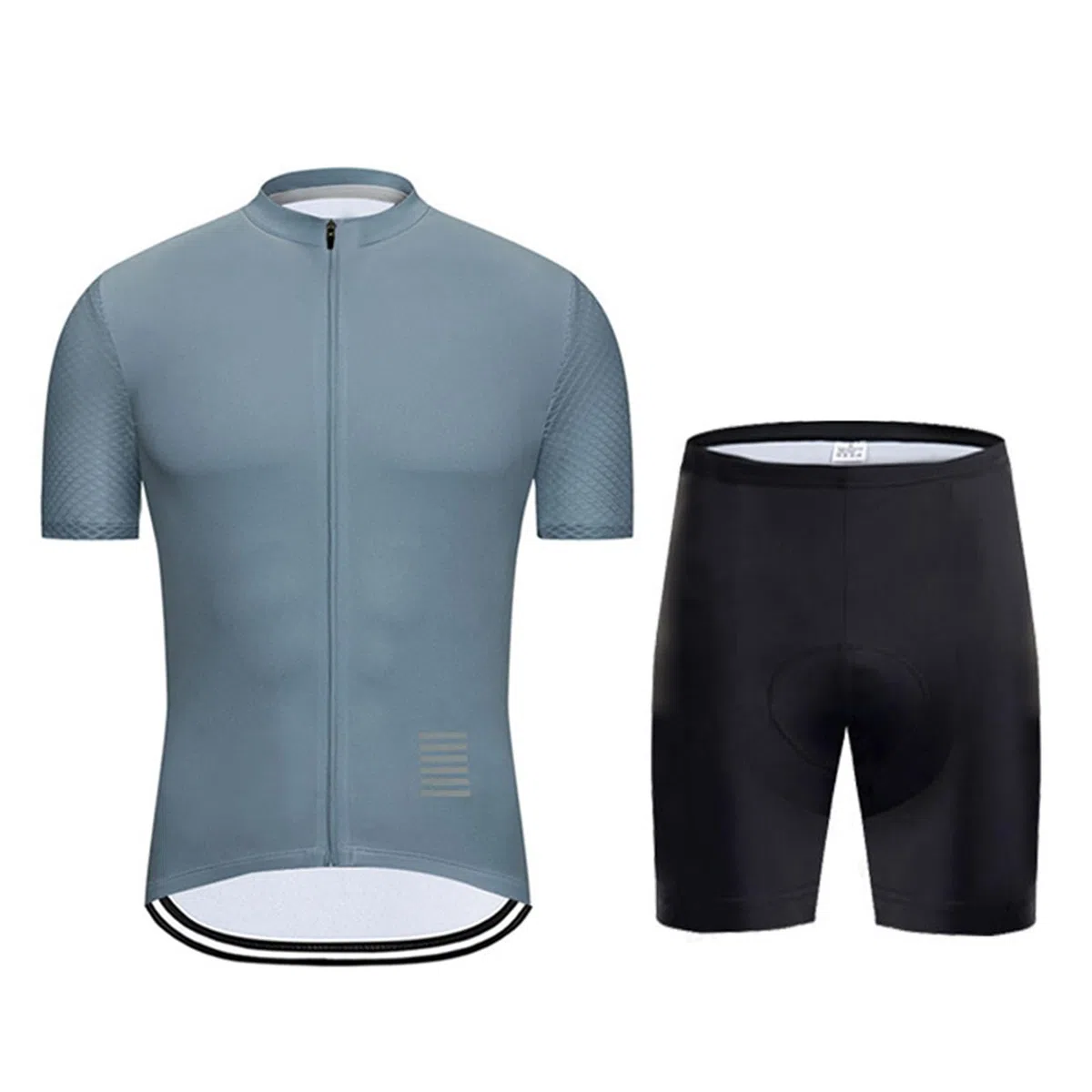 Mateju Color Sólido Secado Rápido Maillot Ciclismo Hombre+Pantalones Cortos Hombre,Ropa Ciclismo Hombres Transpirable,Camisetas Manga Corta,Conjunto Ciclismo Hombres para Deportes