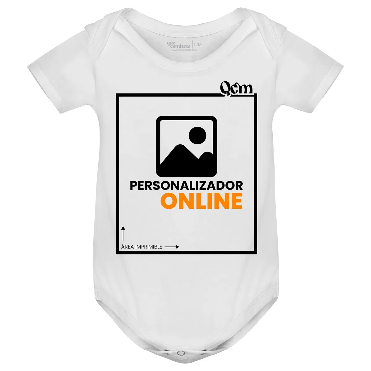 Body Bebé Personalizado con Manga Corta o Larga – Algodón Suave – Diseña con Imagen o Texto – Regalo para Recién Nacido o Baby Shower