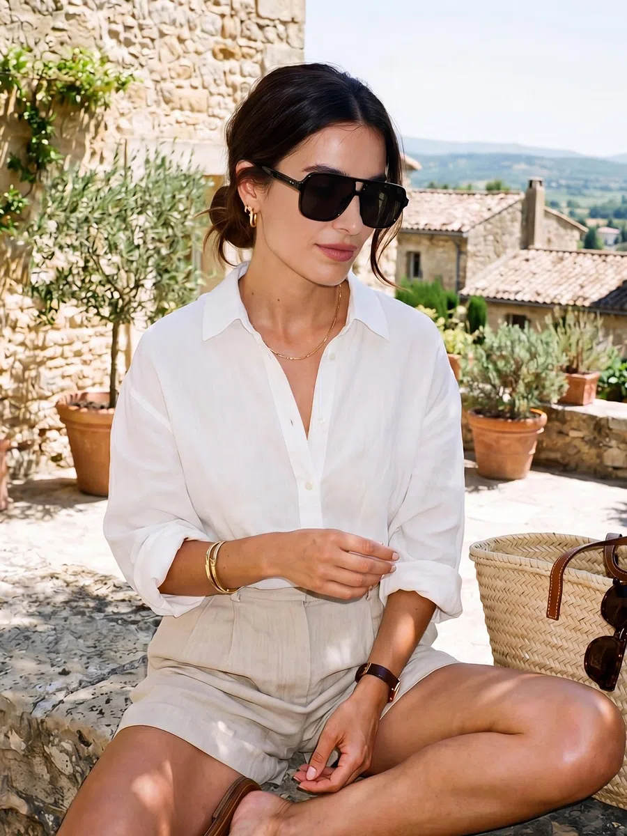 kimorn Gafas de sol para mujer y hombre, estilo retro, de gran tamaño, marco cuadrado, K1650