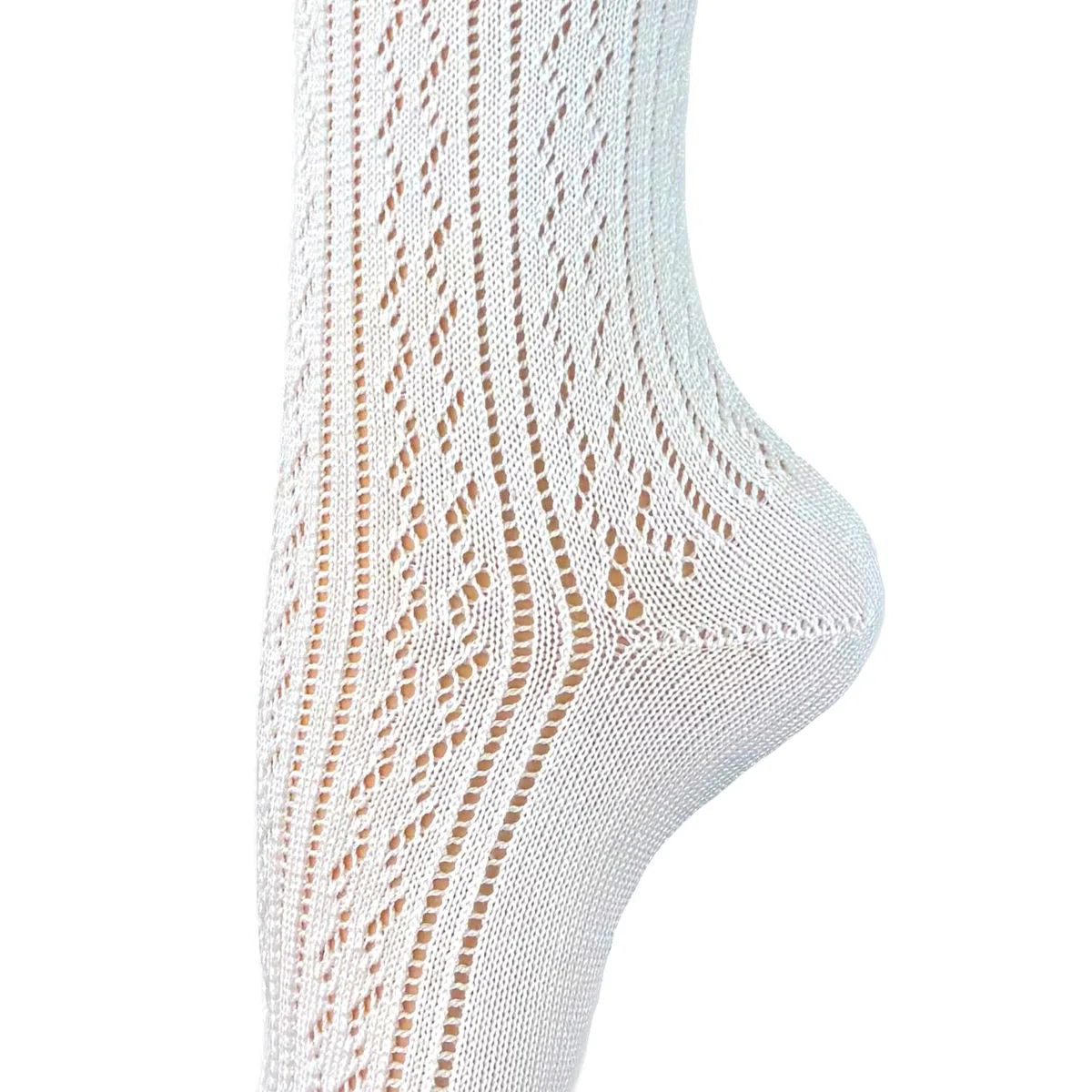 Elegantes medias largas para mujer, hasta la rodilla, para traje regional, color blanco, punta cosida a mano, para boda, Oktoberfest, festival tradicional tradicional tradicional