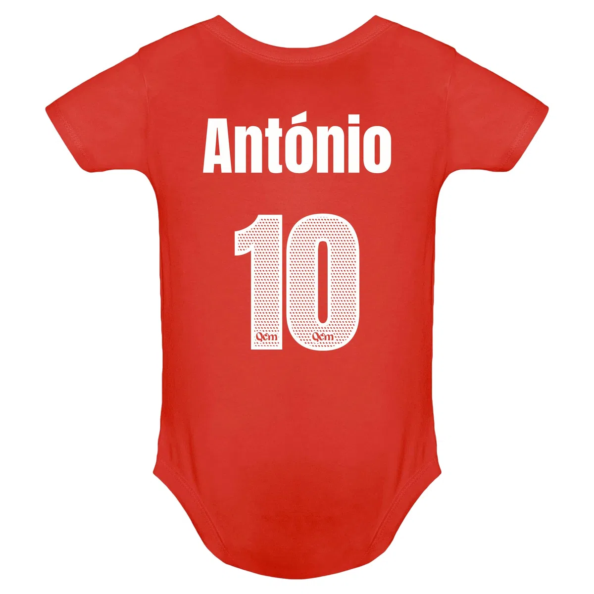 Body Bebé Fútbol Países Personalizable con Nombre y Número - No Oficial