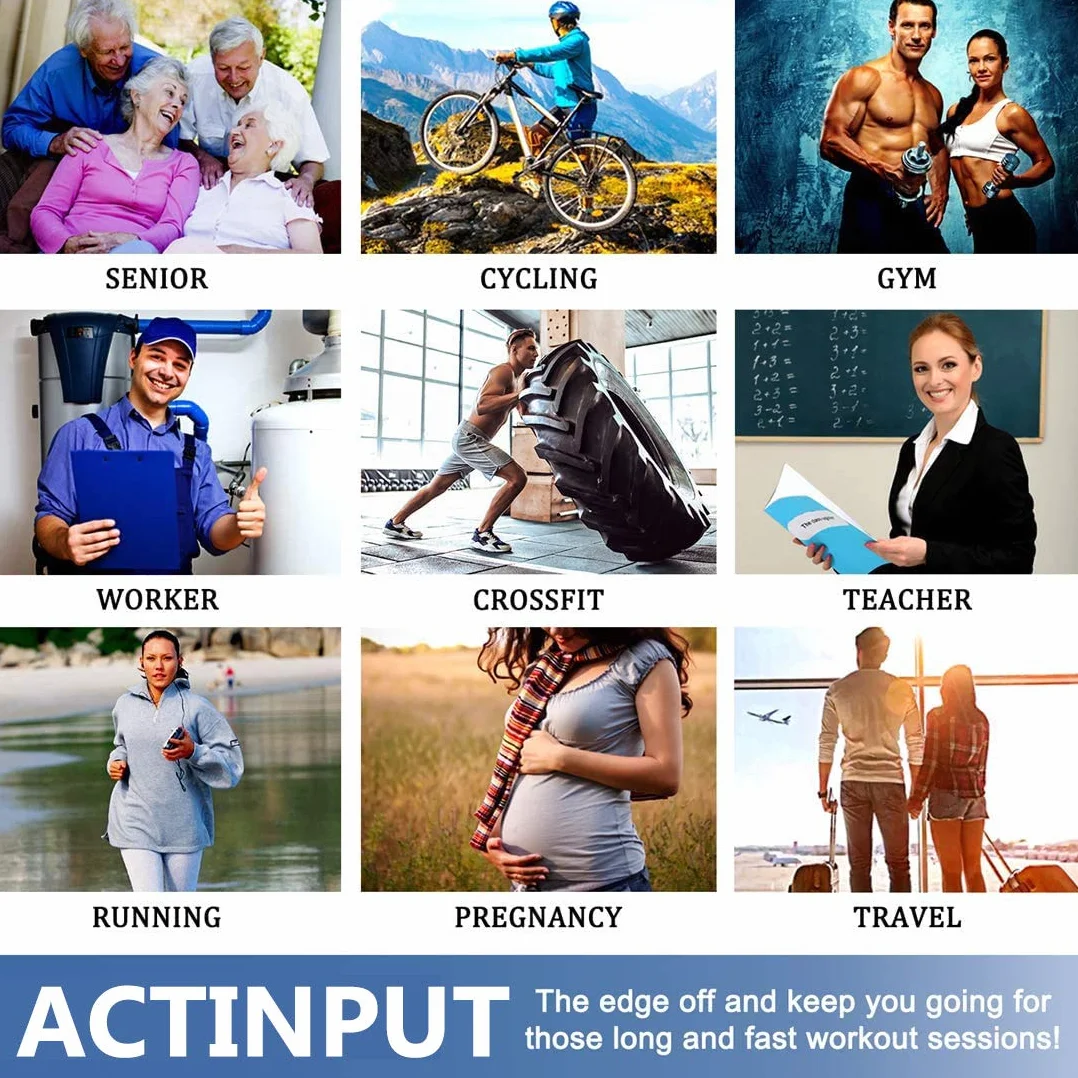 ACTINPUT 3/7 Pares Calcetines de compresión para Mujeres y Hombres 20-25 mmHg es el Mejor atlético, Correr,Escalar Montaña,Vuelo, Viajes, Enfermeras, Edema