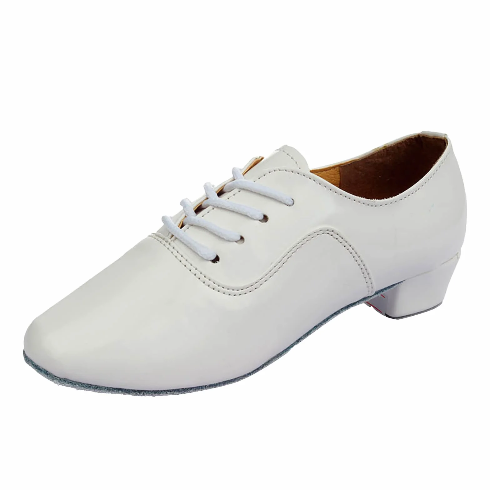 Zapatos de baile latino con cordones para hombre de color liso