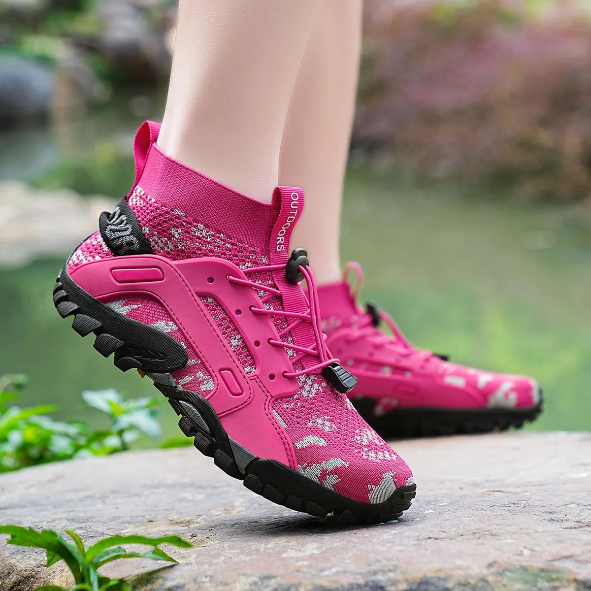 Zapatillas de Senderismo para Niños Zapatos de CorrerAntideslizante Ligeras Transpirable Sneakers Botas de Trekking Unisex