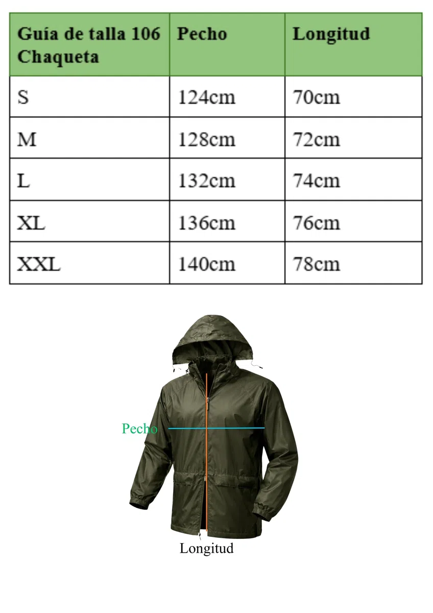Traje Lluvia Impermeable Hombre Chaqueta Capucha Pantalon Conjunto Antilluvia Moto Trabajo Pesca Senderismo Ciclismo Exterior Resistente Agua Ligero Transpirable Ajuste Comodo Proteccion Serie 105