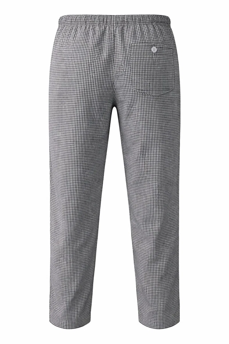 Victory Pantalon Cocinero Cocinera Vichy Algodon Profesional Hosteleria Cordon Elastico Cinturilla Pinzas Comodo Trabajo Cocina Restaurante Bar Panaderia Pasteleria Serie 851-14