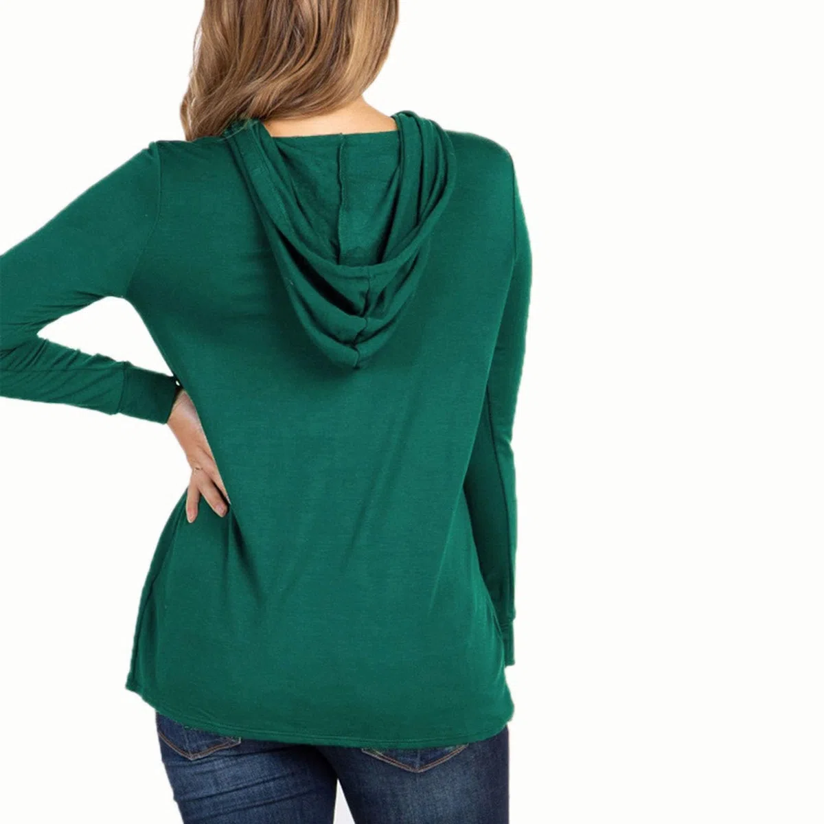 Traje de maternidad para mujer, forro polar, jersey de lactancia, ropa de maternidad, talla grande, sudadera larga con capucha, sudadera con capucha monocolor, con bolsillos para lactancia