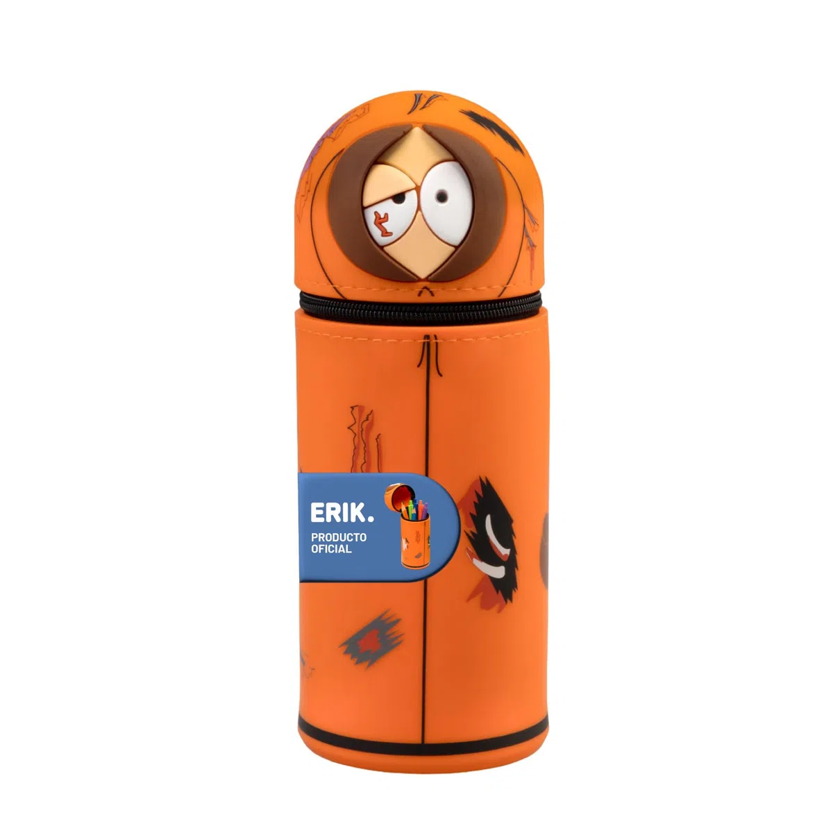 Grupo Erik Estuche Escolar South Park - Estuche pequeño de Silicona para Universidad o Instituto │ Vuelta al Cole : Material Escolar y papeleria │ Extensible, Impermeable y con Cremallera