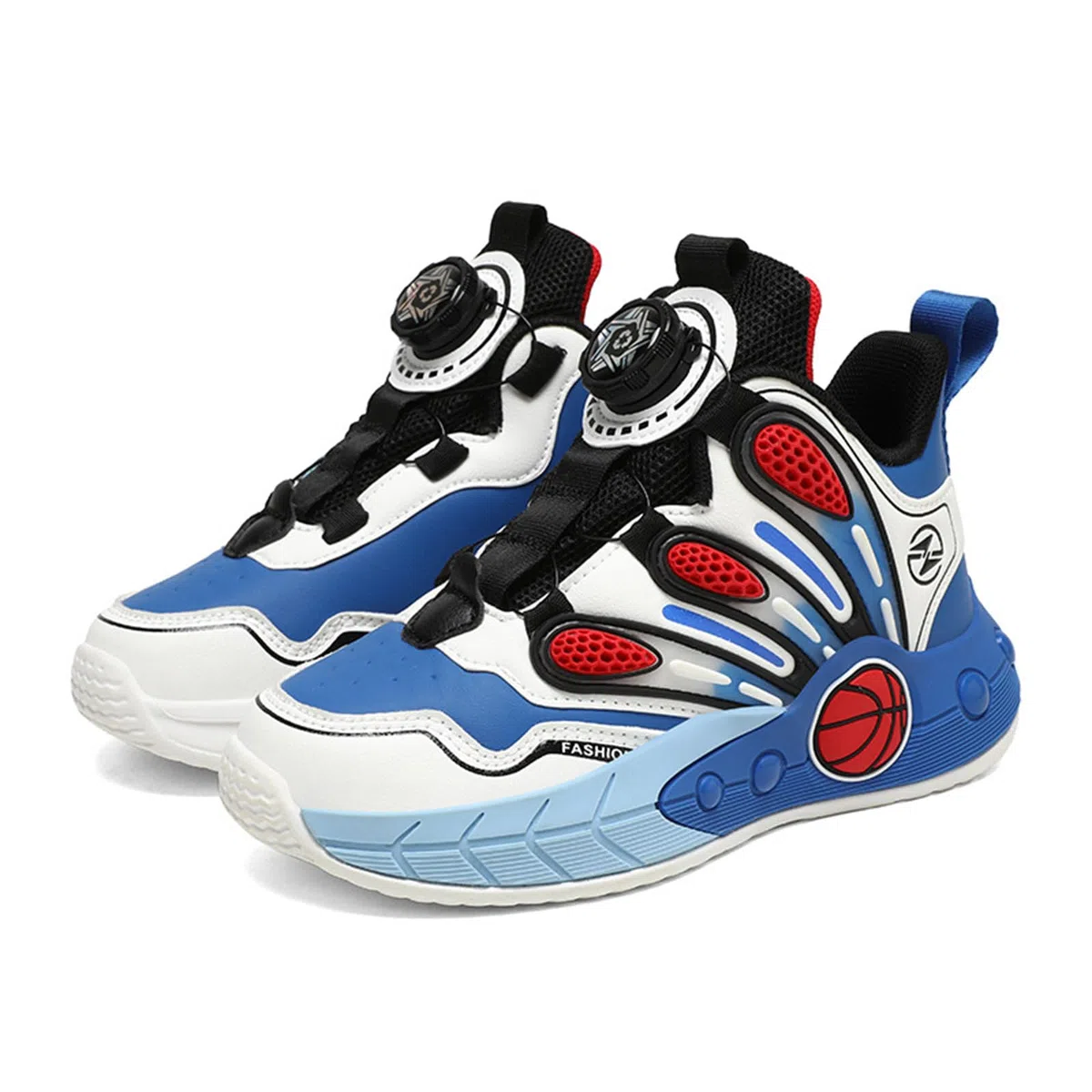 Mateju Zapatillas Baloncesto para Niños Otoño/Invierno, Zapatillas Baloncesto Niño Ocio, Antideslizante Zapatillas de Baloncesto Moda, Respirable Ligera Caña Deportivos Niño