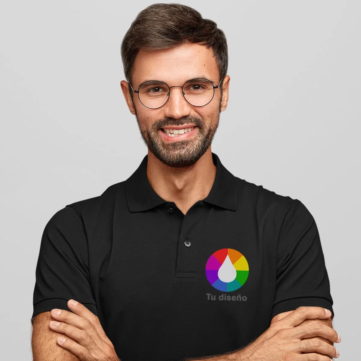 Genérico Polo Personalizado - Personalizable con tu Logo y Textos (Pecho Izquierdo) · A Todo Color · Calidad Serigrafía