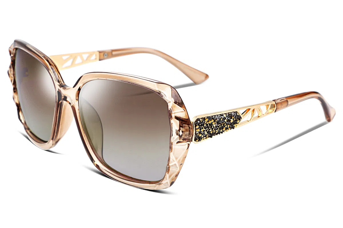 FEISEDY Gafas de Sol Polarizadas Mujer Protección UV400 Moda Clásico Retro Gafas de Sol GrandesTamaño B2289