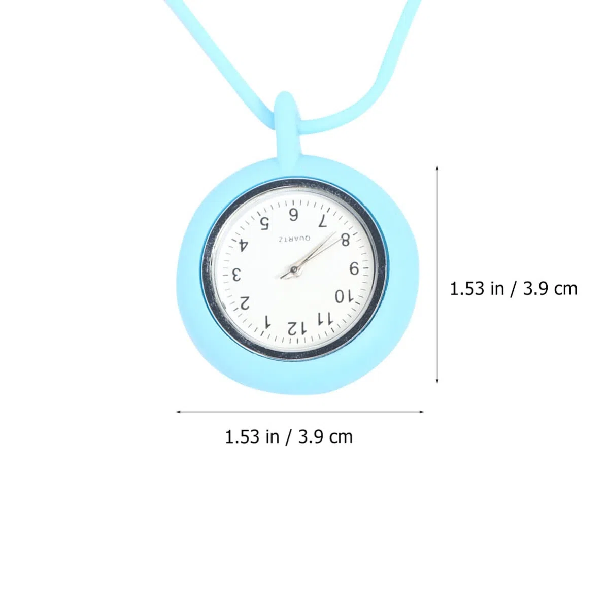 Gatuida Reloj Enfermera Colgante: Reloj de Bolsillo Silicona Dial Redondo Pequeño para Enfermera con Cordón