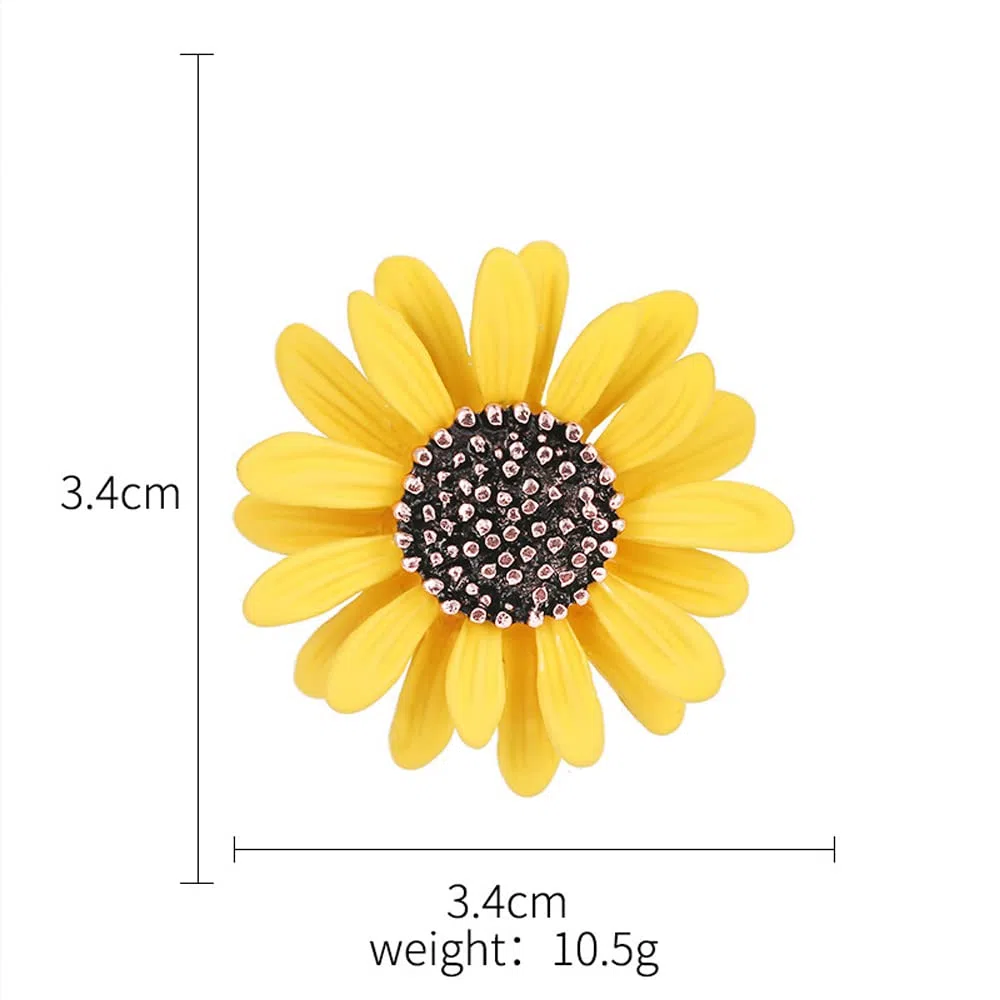 Flor Broche Pin, Alfiler Esmalte, Broche De Aleación, para Joyería De Moda, Accesorios De Vestir, Estilo Elegante Como Regalo para Mujer
