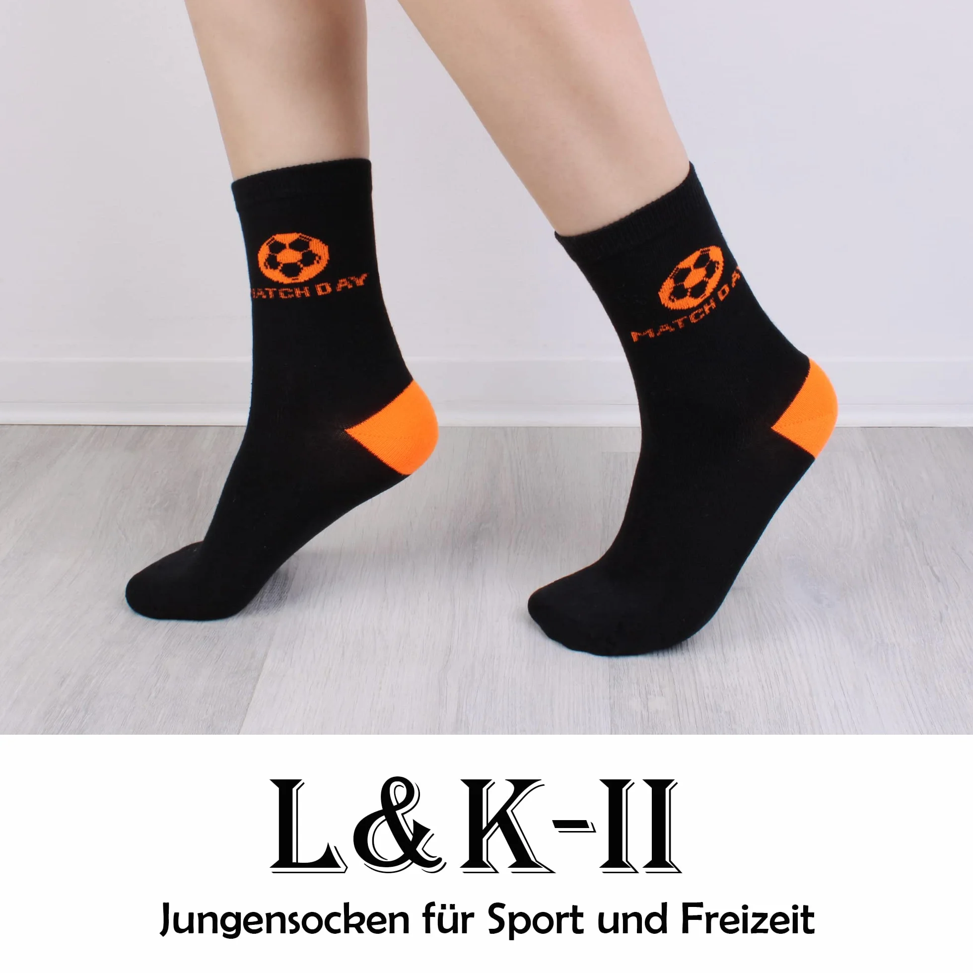 L & K-II 10 pares de calcetines de algodón de felpa con estampado lindo y colorido de otoño e invierno cálidos para niños 2816