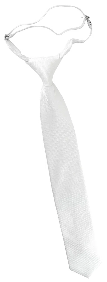 TigerTie Corbata infantil de piqué en un estampado – preatada con goma elástica