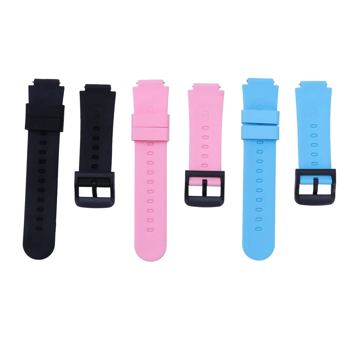 Correa de reloj de silicona ajustable de 16 mm de ancho para niños, correa de reloj impermeable de repuesto