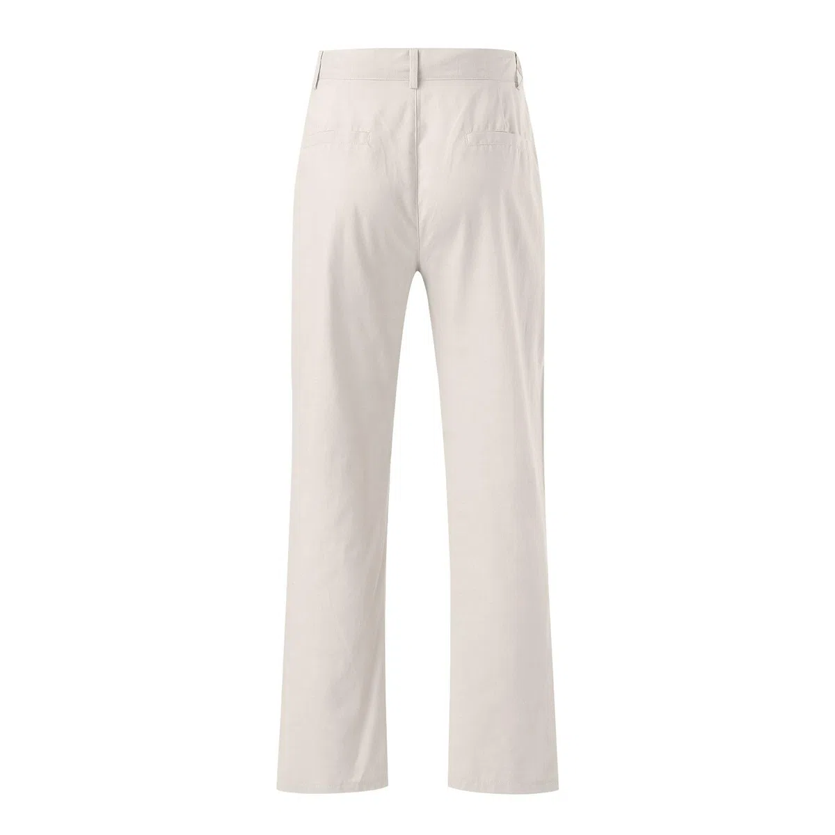 Genérico Pantalones De Vestir para Hombre de Algodón y Lino Cómoda Slim Fit Pantalones Rectos Elásticos para Tiempo Libre con Cintura Elástica Y Cordón Pantalon Chino Jogger Pants
