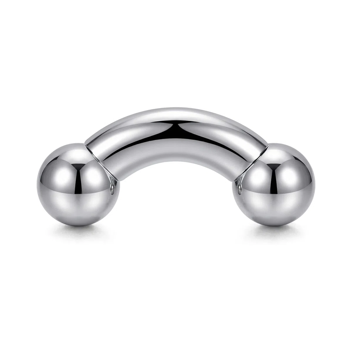 Funseedrr 316L Acero quirúrgico Barra Curvada Curved Barbell Piercing doblada internamente (1,6 2 2,5 3 4 5 6 8 10mm)