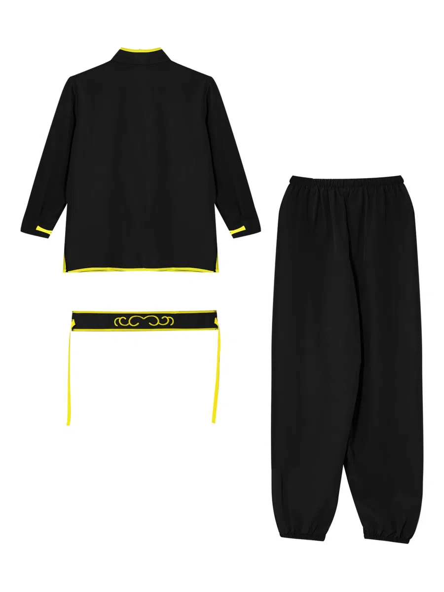 Artes Marciales Ropa Niños Conjuntos Estudiante Niños Chino Tradicional Tai Chi Wushu Trajes Ejercicio Uniformes Kung Fu Niñas 3-16 Años