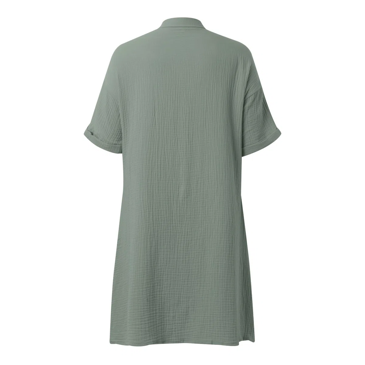 Vestido Verano Mujer Camisero Algodon Cortos Cuello V Mini Vestido Summer Dresses For Women Botones Vestidos Camiseros Sueltos Casual De Playa con Bolsillos