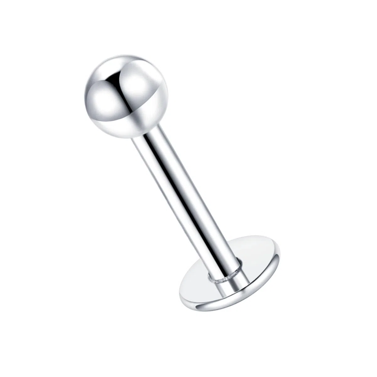 925 Plata Piercing Labio Stud Piercing Helix Tragus Labret Cartilage 16G piercing Joyería Mariposa