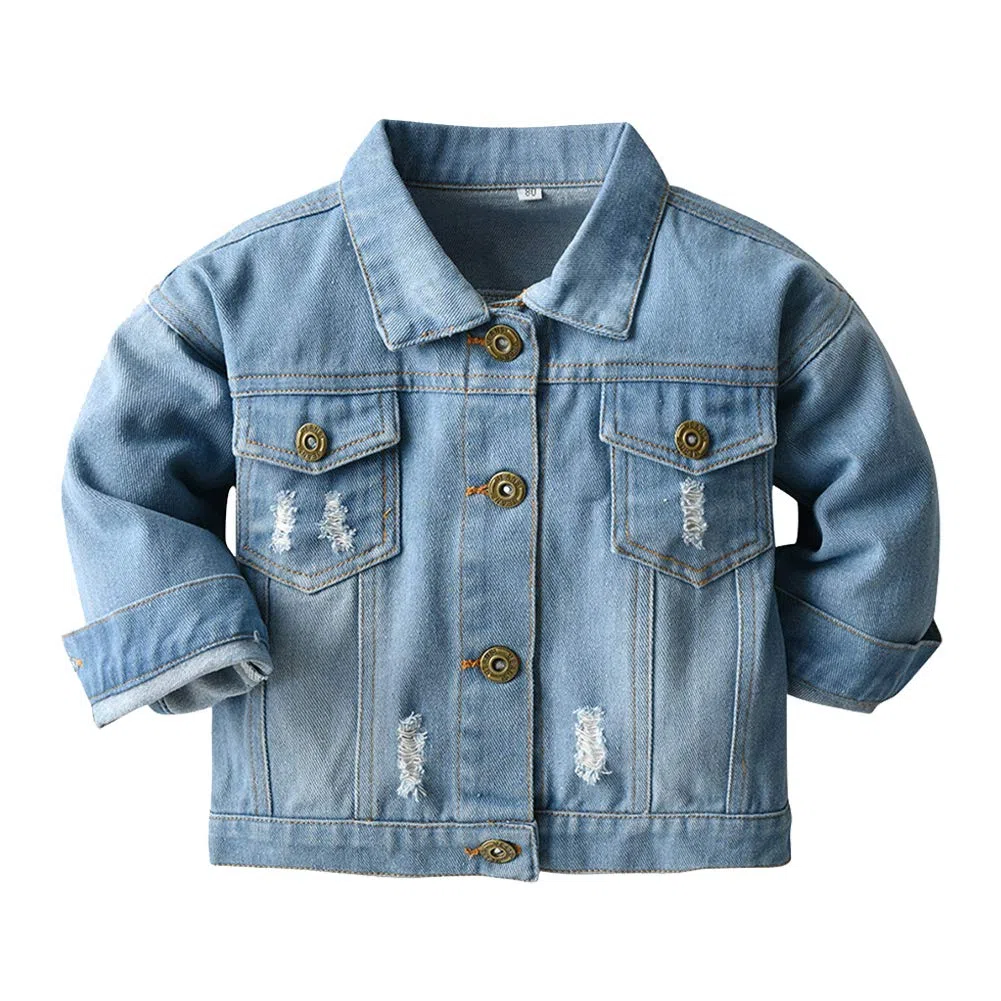 FYMNSI Bebé Niño Niña Chaquetas Vaquera con Capucha Abrigos para Infantil Moda Denim Jacket de Manga Larga Ropa de Mezclilla Jacket Primavera Otoño Casual Outwear