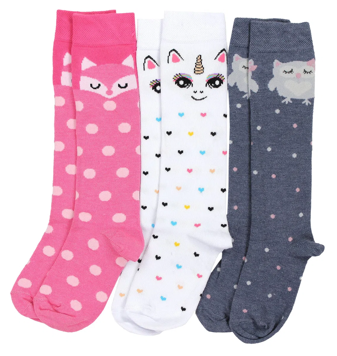 TupTam Calcetines Hasta la Rodilla para Niñas Pack de 3