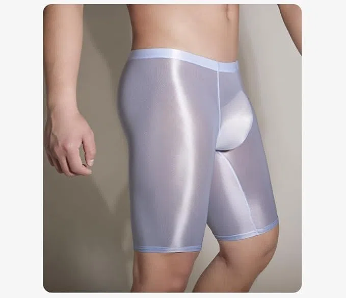 MEGAHERZ - Pantalones cortos para hombre, ropa interior sexy, transparentes, mallas para hombres, estrechas, entrenamiento, boxer, ropa interior
