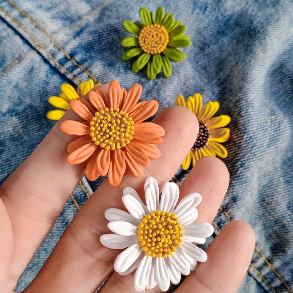Flor Broche Pin, Alfiler Esmalte, Broche De Aleación, para Joyería De Moda, Accesorios De Vestir, Estilo Elegante Como Regalo para Mujer