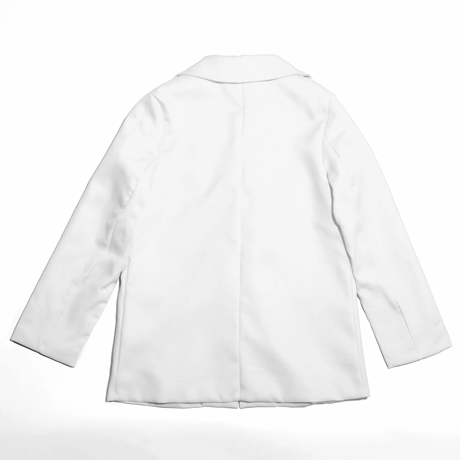 Camisa Corbata Niña Manga Larga Cuello de Solapa con Bolsillo Interior Frente Abierto Traje Americano Casual para Niños Camisas Largas Niñas